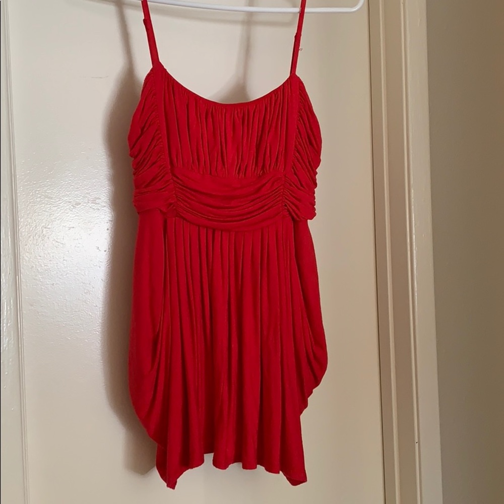 Red babydoll top